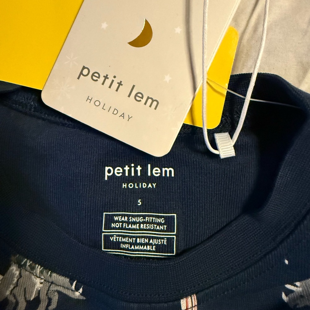 Petit Lem Midnight Blue Holiday PJ’s